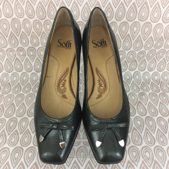 Sofft Womens Green Leather High Heel Size 8 M S285 - Picture 5 of 8